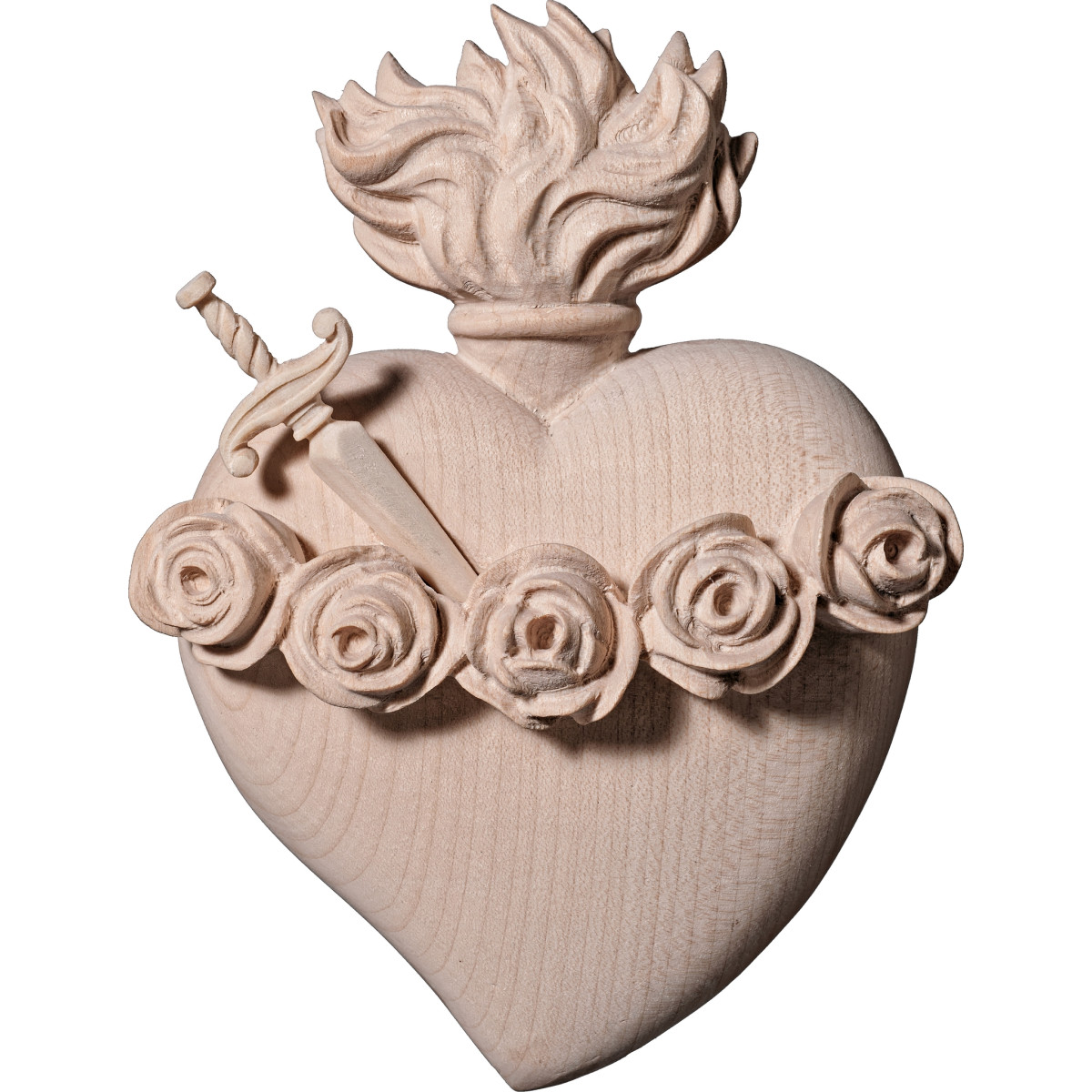 Sacrado Corazón de María con puñal